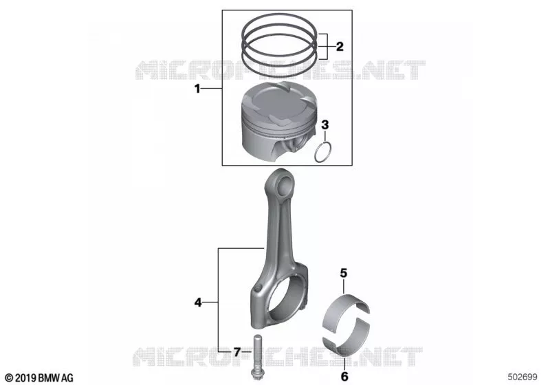 Embiellage-bielle/piston MINI MINI COOPER SE 2016 Cooper SE ALL4 N Cooper SE ALL4