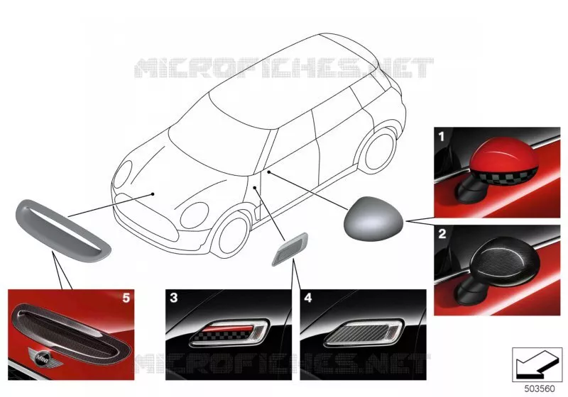 JCW accessoires aérodynamiques - F54 MINI MINI COOPER S 2018 Cooper S ALL4 N Cooper S ALL4
