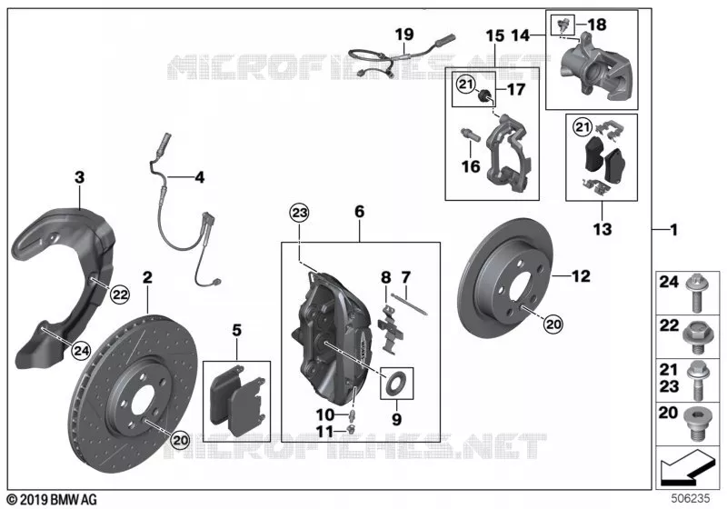 Kit de 2ème monte pr frein sport MINI MINI JOHN COOPER WORKS 2015 JCW N JCW