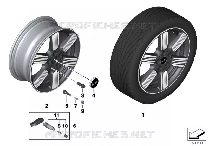 MINI jante AL 60 years Spoke 525 - 17