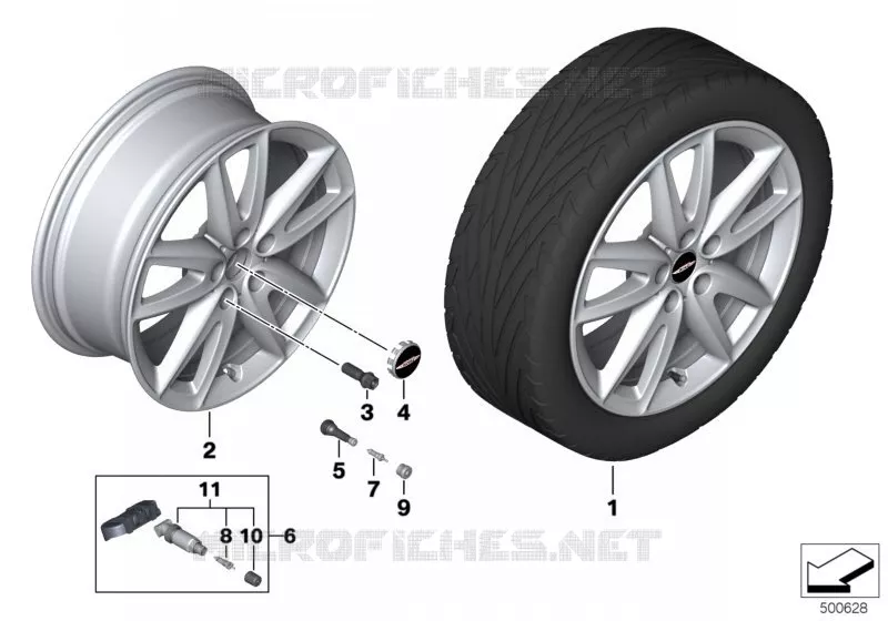 MINI jante AL JCW Grip Spoke 815 - 18