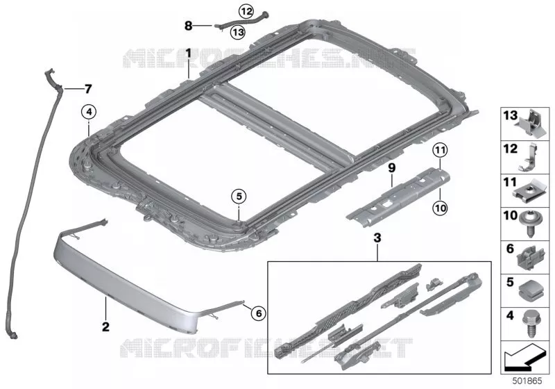 Pièces accolées toit panoramique MINI MINI COOPER SD 2013 Cooper SD N Cooper SD