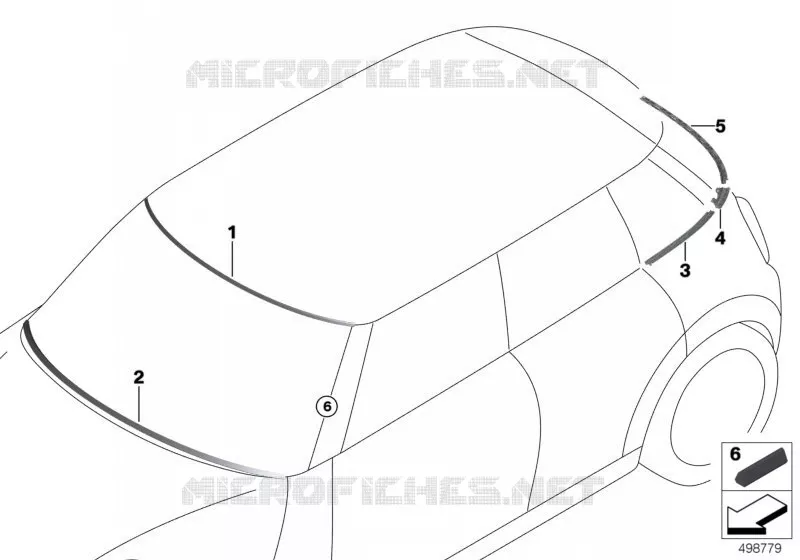 Pièces accolées vitrage MINI MINI COOPER 2018 Cooper N Cooper