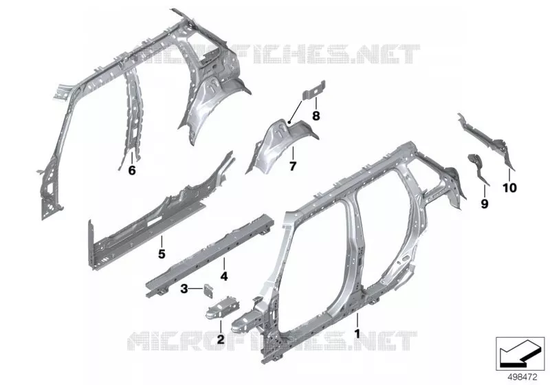 Pièces de carcasse latérale MINI MINI ONE FIRST 2017 One First N One First