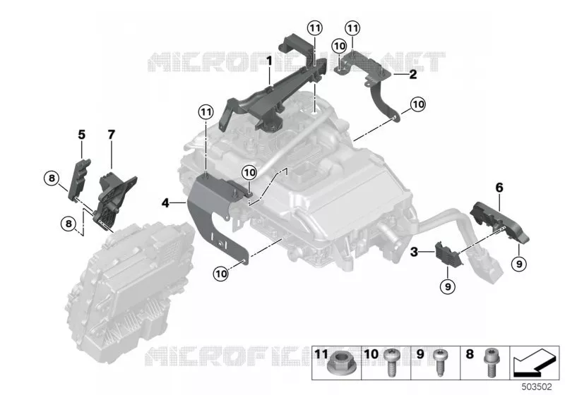 Pièces de fixation de faisceau de câbles MINI MINI COOPER SE 2018 Cooper SE N Cooper SE