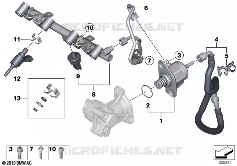 Pompe haute pression/conduites/injecteur MINI MINI JOHN COOPER WORKS 2011 JCW ALL4 N JCW ALL4
