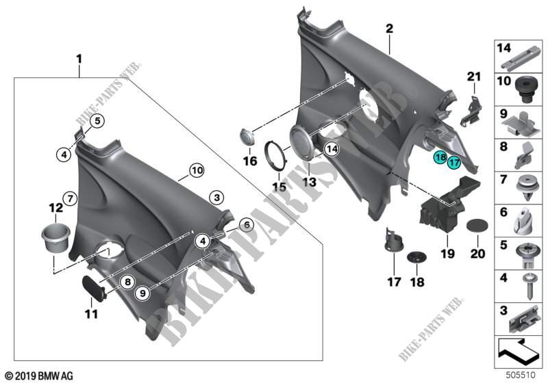 Revêtement latéral arrière pour MINI Cooper D de 2013
