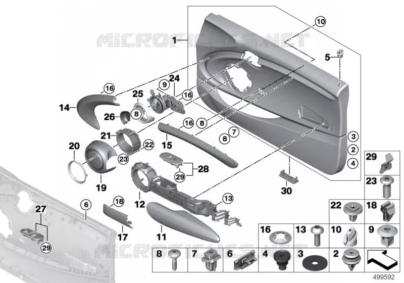 Revêtements de porte MINI MINI ONE D 2016 One D N One D
