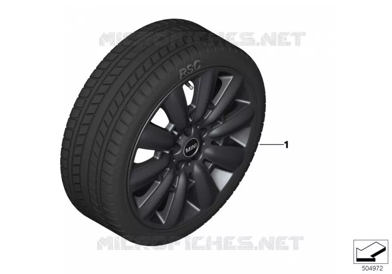 Spike/SC roue hiver compl.styl.533-18