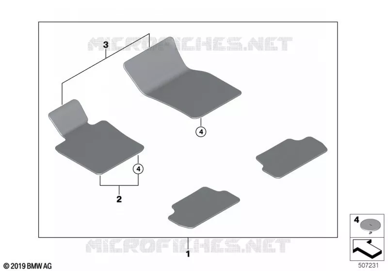 Tapis de sol MINI MINI ONE D 2018 One D N One D